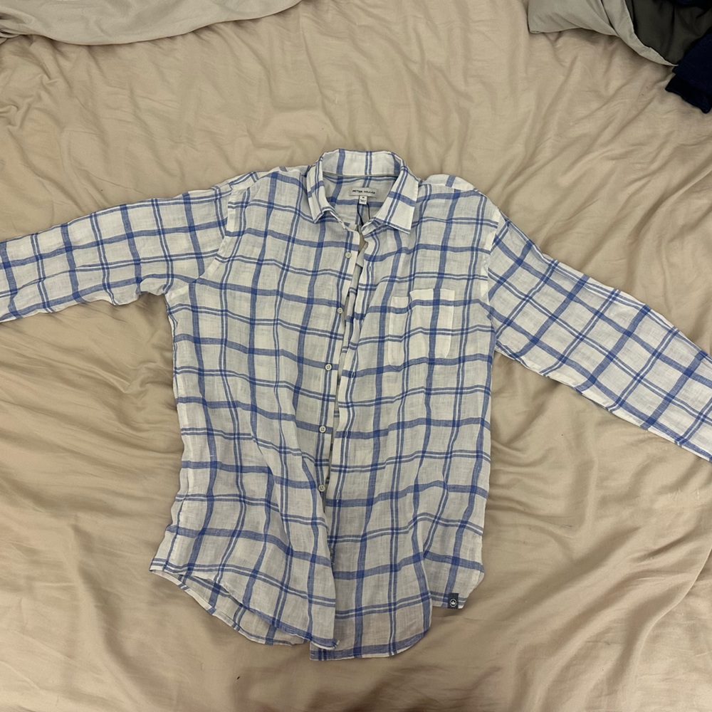 Peter Millar Stillwater Linen Sport Shirt